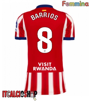 Atletico Madrid Pablo Barrios #8 Prima Maglia Femmina 2026-27 Manica Corta
